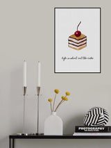 Life Is Short Eat the Cake Poster och Canvastavla