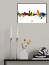 Liege Belgium Skyline Poster och Canvastavla