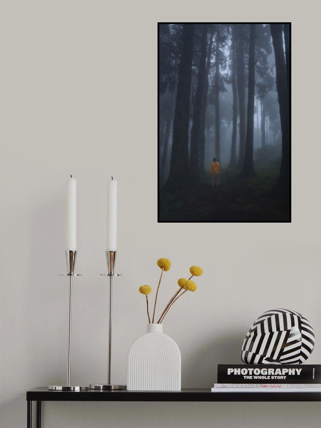 Mist and forest Poster och Canvastavla