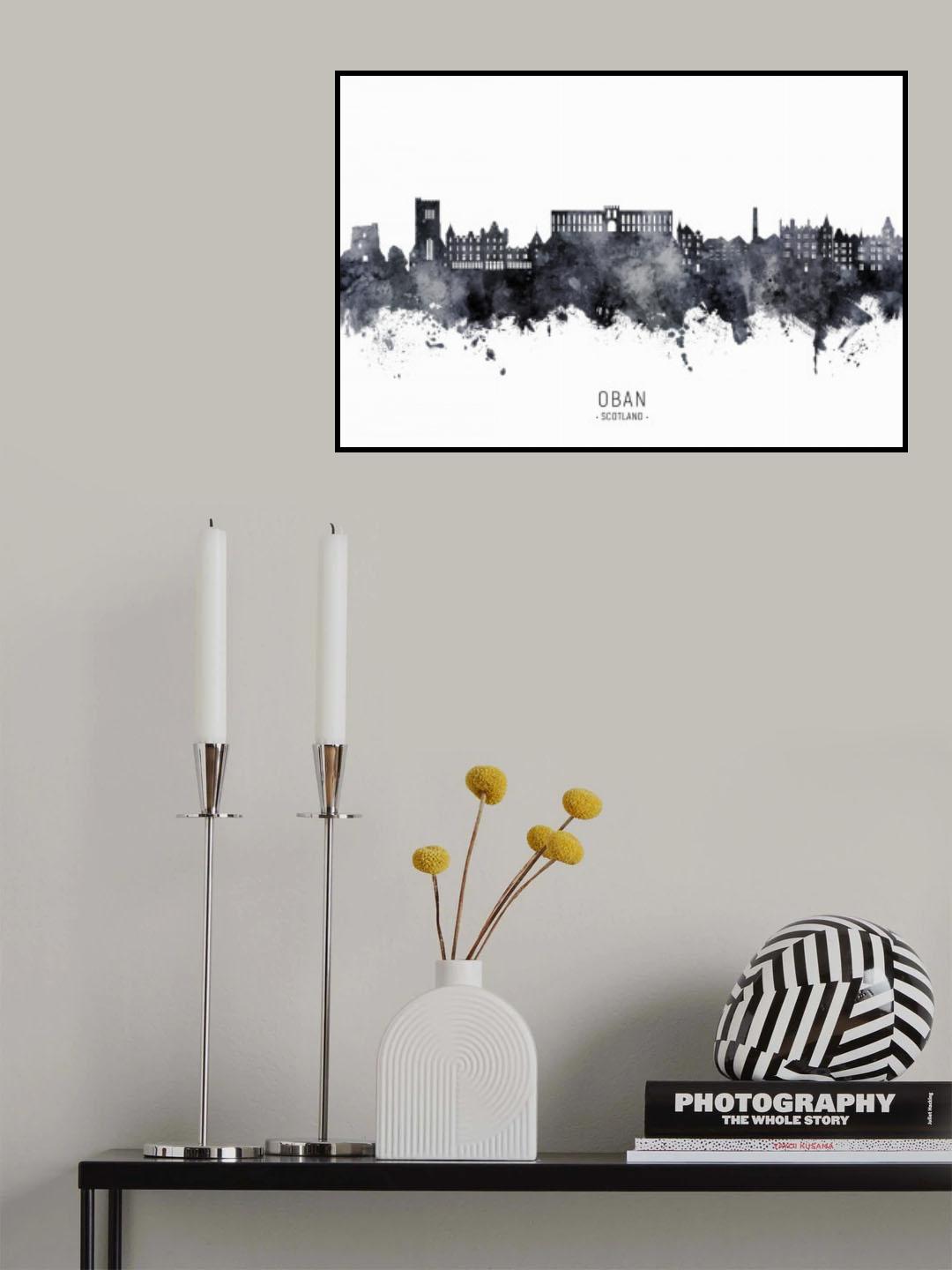 Oban Scotland Skyline Poster och Canvastavla