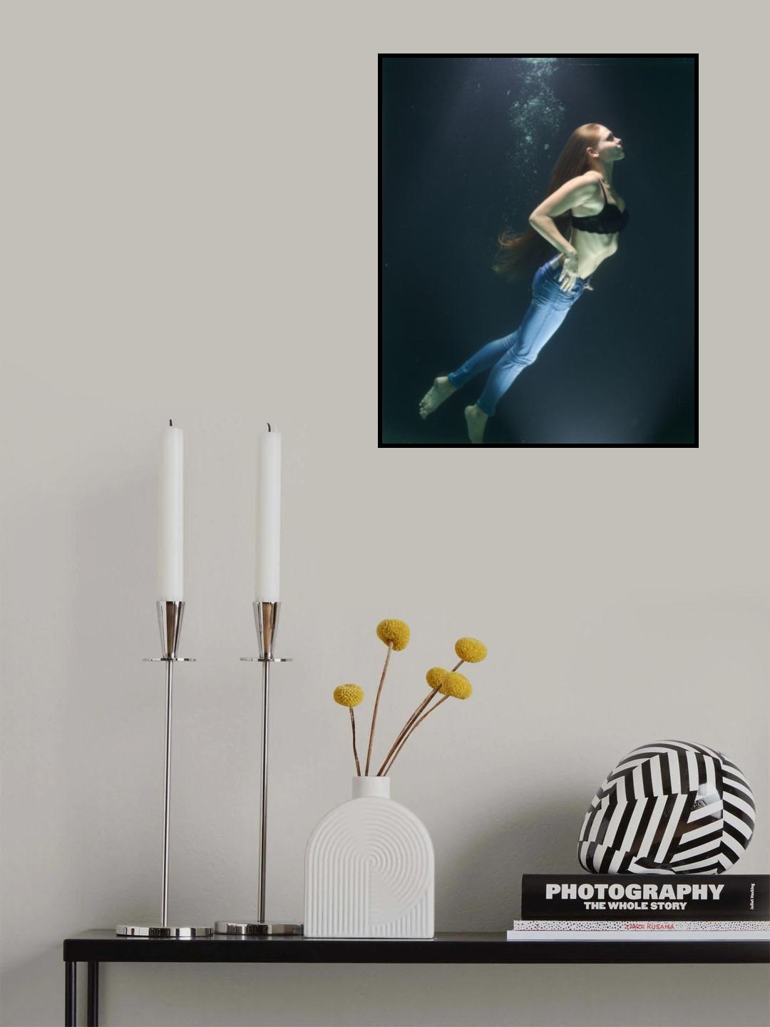 underwater artistic portrait shooting Poster och Canvastavla