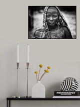 Surmi tribe girl on the rain - Ethiopia Poster och Canvastavla
