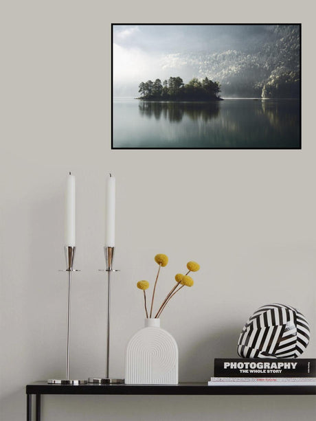 Morning Fog Clearing Poster och Canvastavla