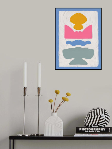 Pastel Cut Out Poster och Canvastavla