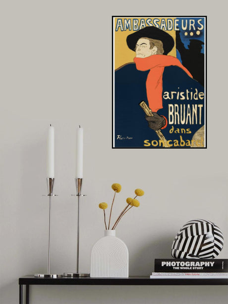 Ambassadeurs Aristide Bruant Dans Son Cabaret (1892) Poster och Canvastavla