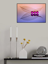 Three Buble and leaf Poster och Canvastavla