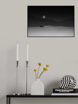 Full Moon over White Sands Poster och Canvastavla
