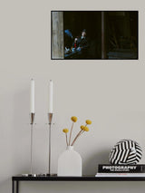 吸烟的老人 Poster och Canvastavla