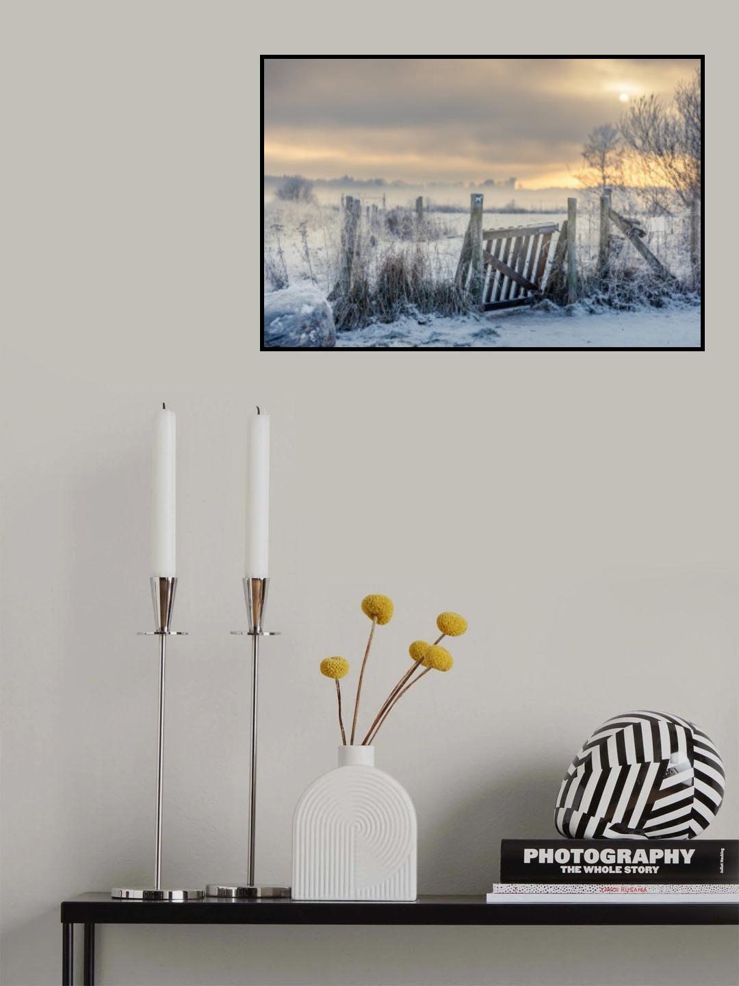 Winter gate Poster och Canvastavla