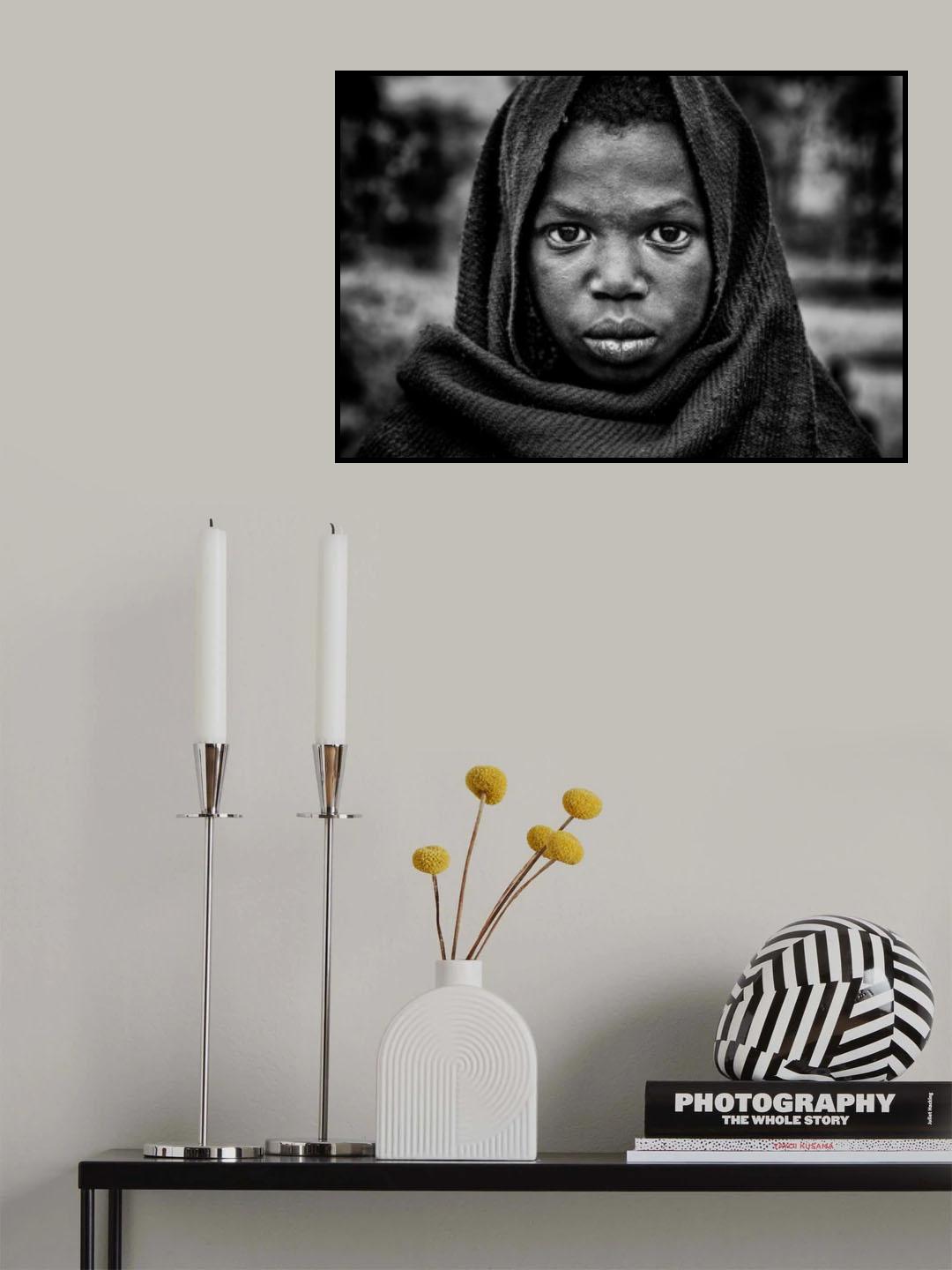 Surmi tribe boy - Ethiopia Poster och Canvastavla