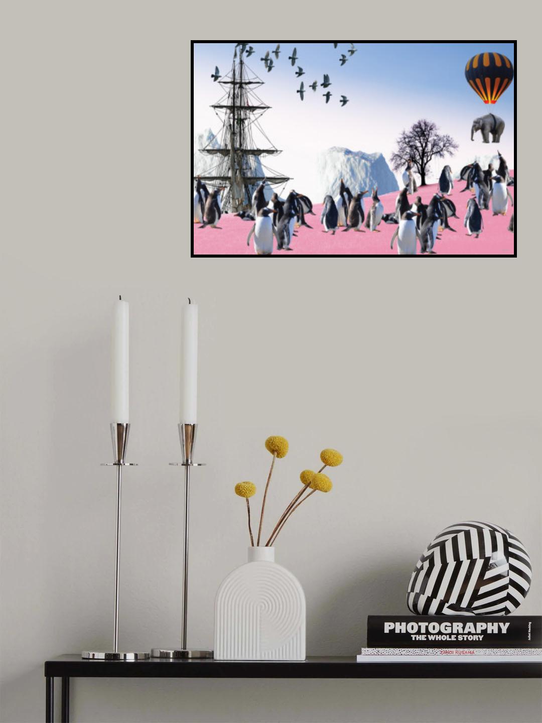 Flying Elephant Poster och Canvastavla