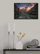 Lago di Braies, Dolomites Poster och Canvastavla