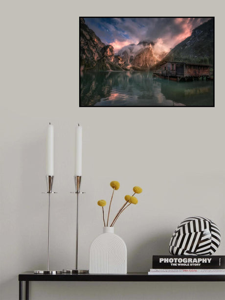 Lago di Braies, Dolomites Poster och Canvastavla