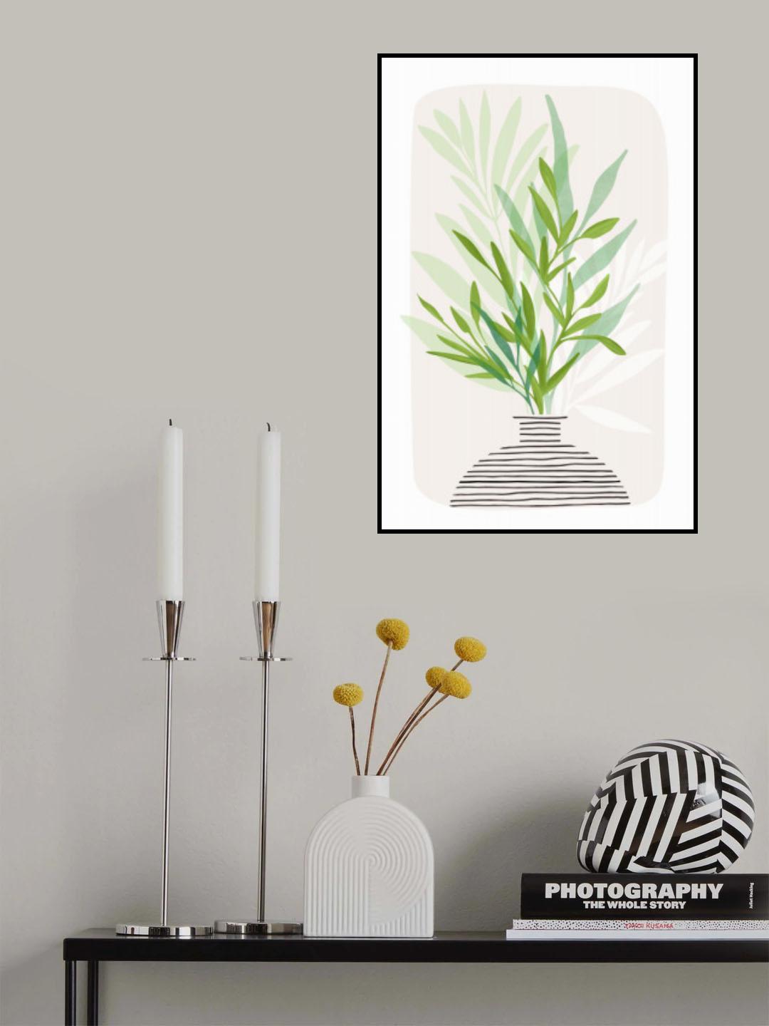 Painted Olive Branch Still Life Poster och Canvastavla
