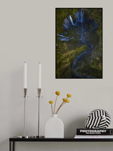 Vertical waterfall Poster och Canvastavla