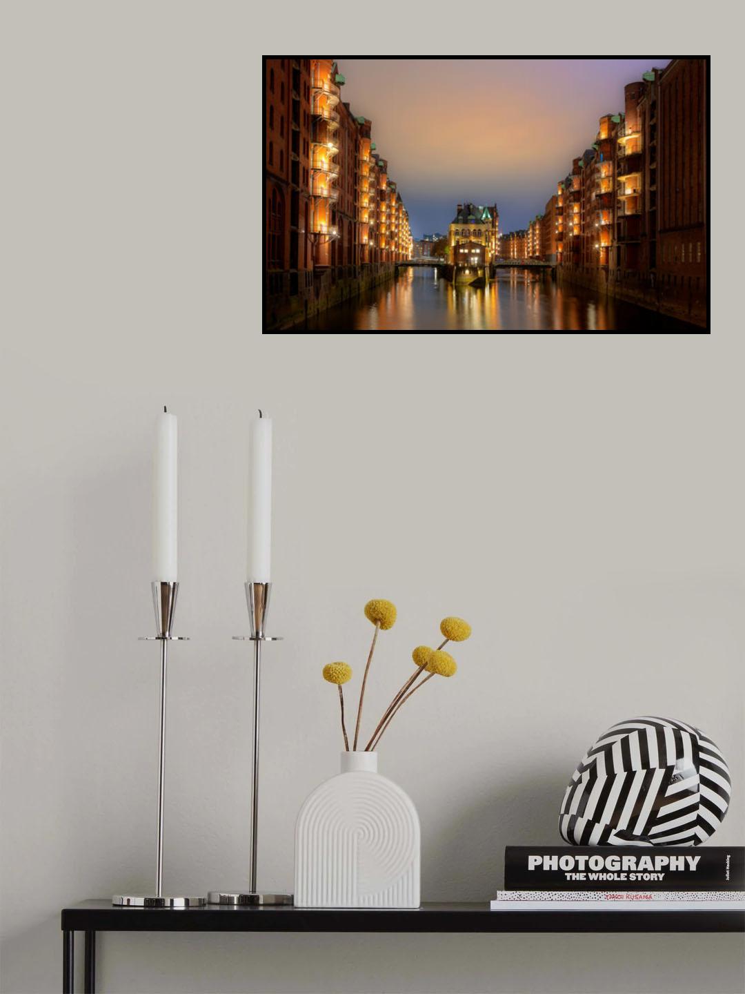Hamburg Hafen  City Poster och Canvastavla