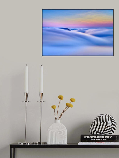 Cloud Sea Waterfall Poster och Canvastavla