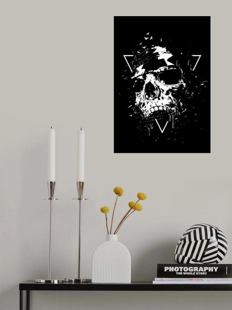 Skull X (bw) Poster och Canvastavla