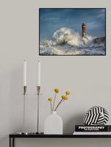 La puissance des vagues Poster och Canvastavla