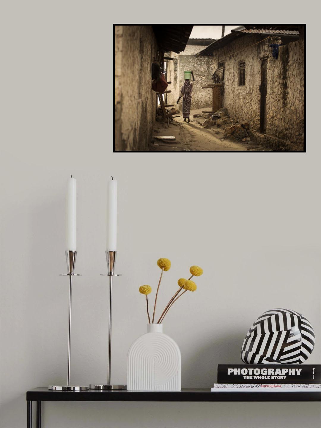 Woman in the village Poster och Canvastavla