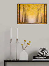 Autumn road Poster och Canvastavla