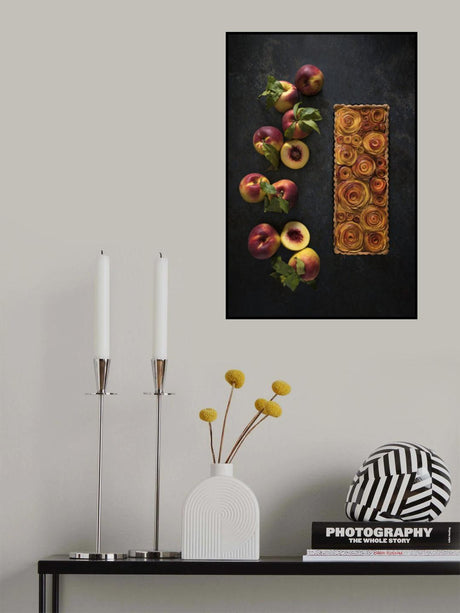 Field of peachy roses Poster och Canvastavla