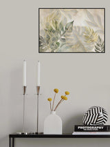 Elegant Tropics Light Green Poster och Canvastavla