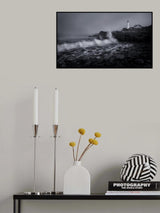 Waves Around The Lighthouse Poster och Canvastavla