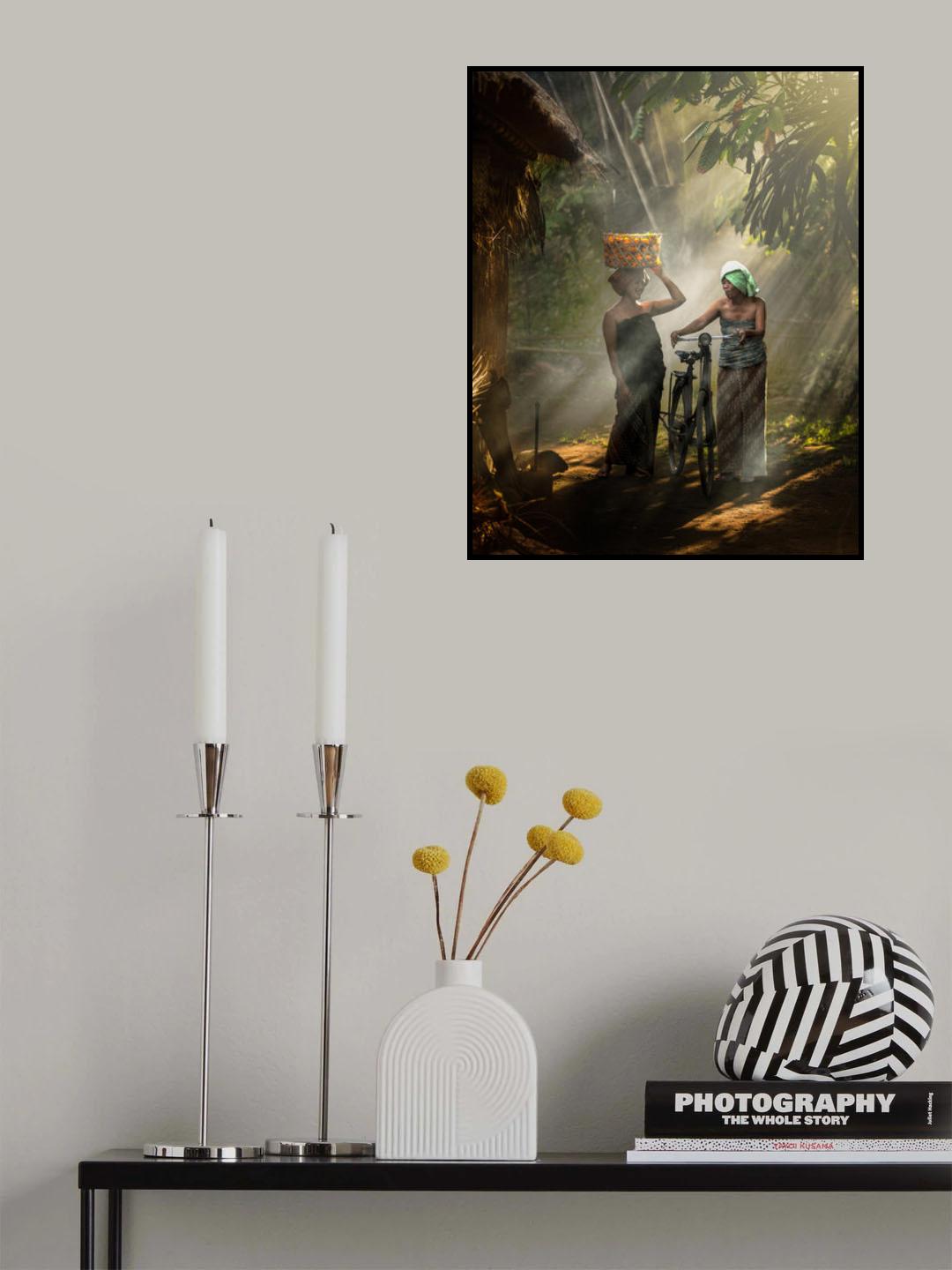 Girls Morning Talk Poster och Canvastavla