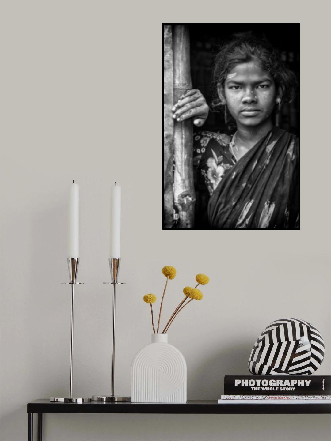 after fishing in a rice field Poster och Canvastavla