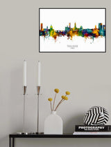 Toulouse France Skyline Poster och Canvastavla