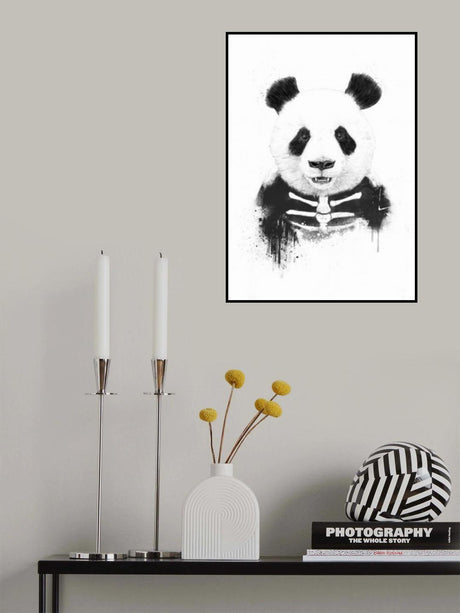 Zombie Panda Poster och Canvastavla