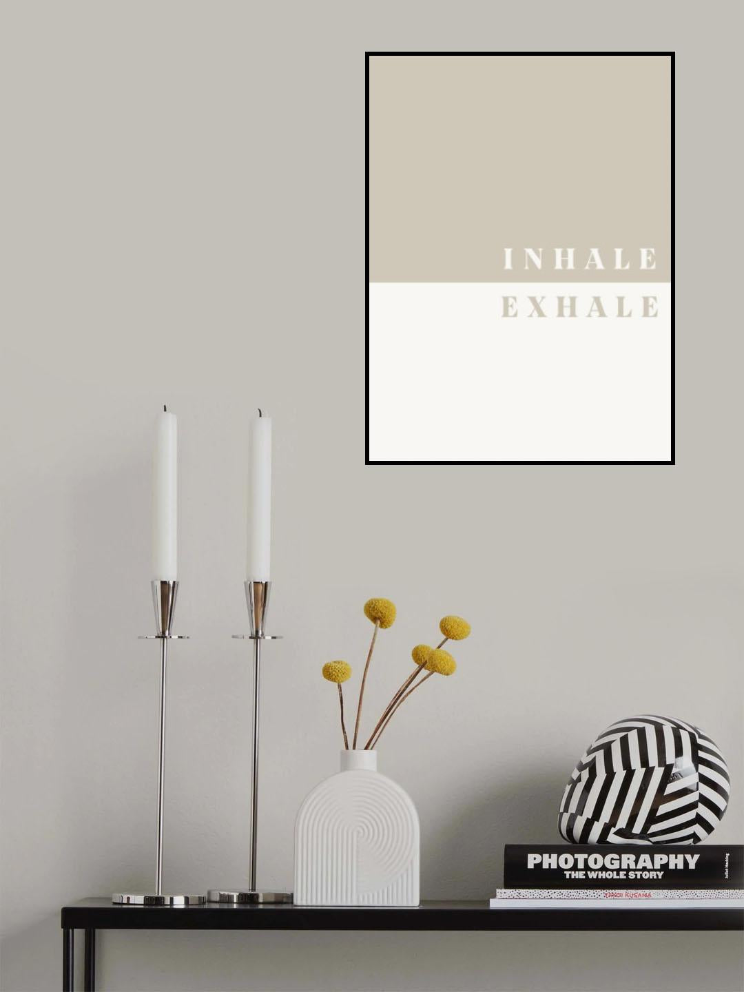 Inhale, Exhale Poster och Canvastavla