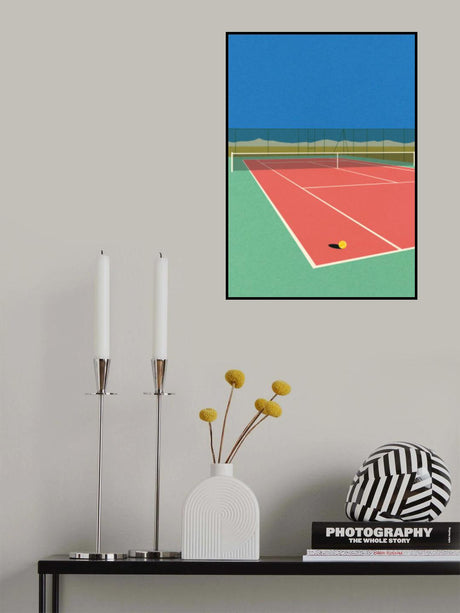 Tennis Court In the Desert Poster och Canvastavla