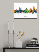 Salford England Skyline Poster och Canvastavla