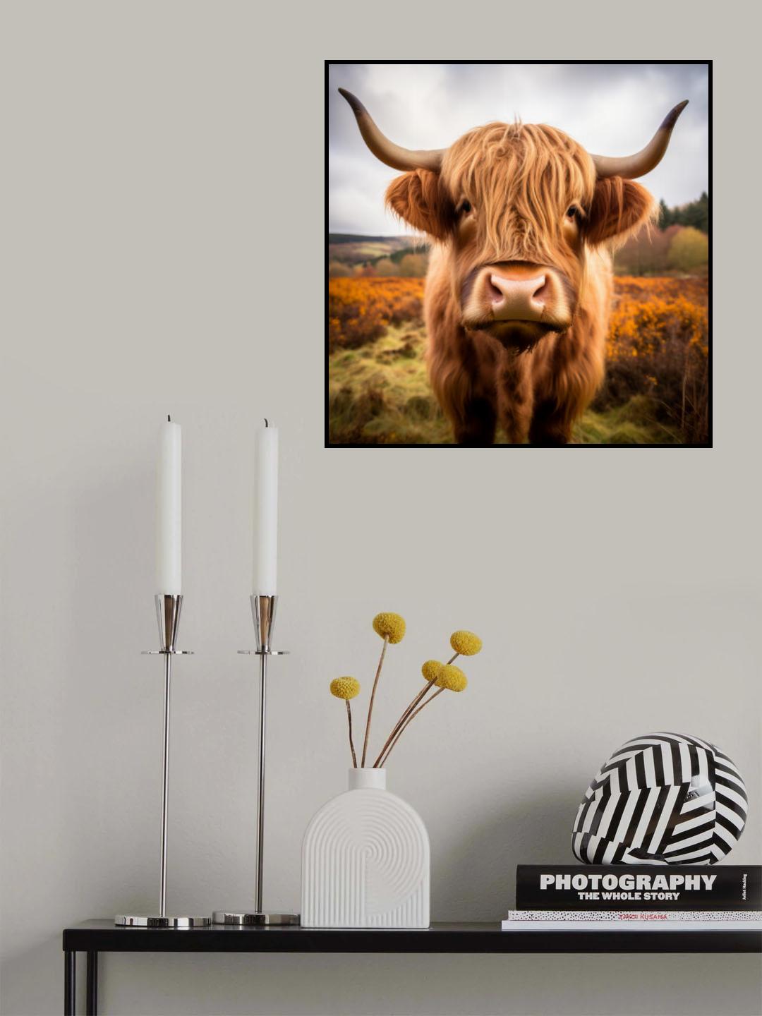 Highland Cow 2 Poster och Canvastavla