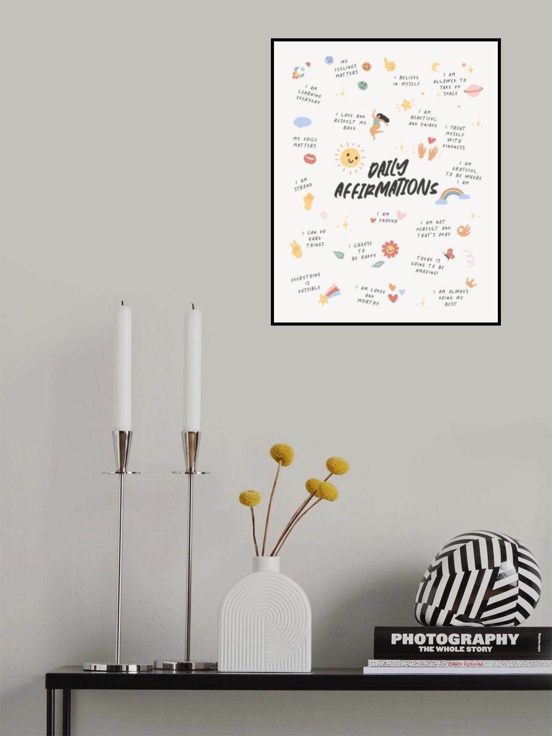 Daily Affirmations No2 Poster och Canvastavla