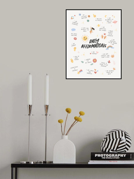 Daily Affirmations No2 Poster och Canvastavla