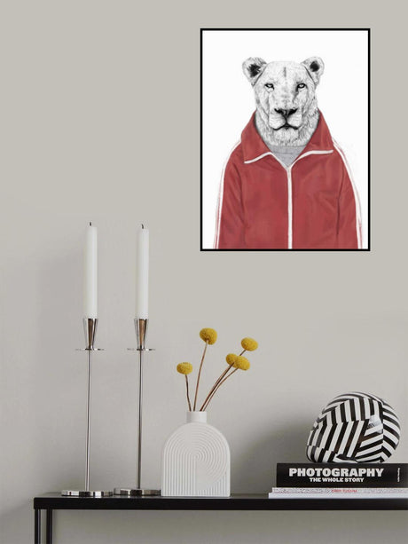 Sporty Lion Poster och Canvastavla