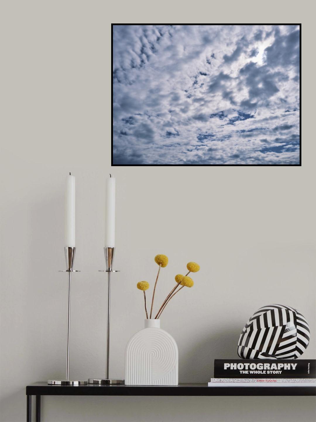 cloudy weather and sky background Poster och Canvastavla