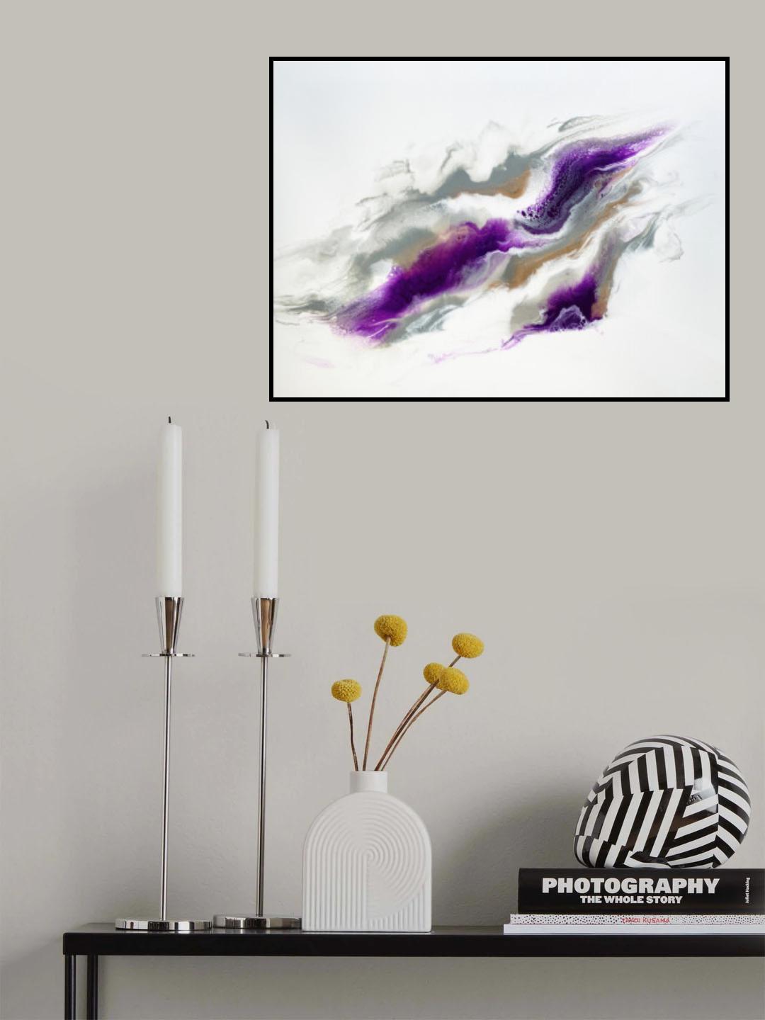 Grey and Violet Skies Poster och Canvastavla