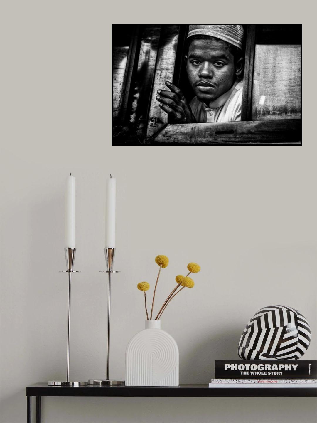 Boy in a bus - Bangladesh Poster och Canvastavla