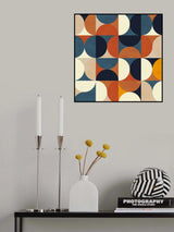 Geometry New12 Marron Poster och Canvastavla