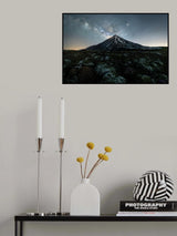 Dark horse and Damavand Poster och Canvastavla