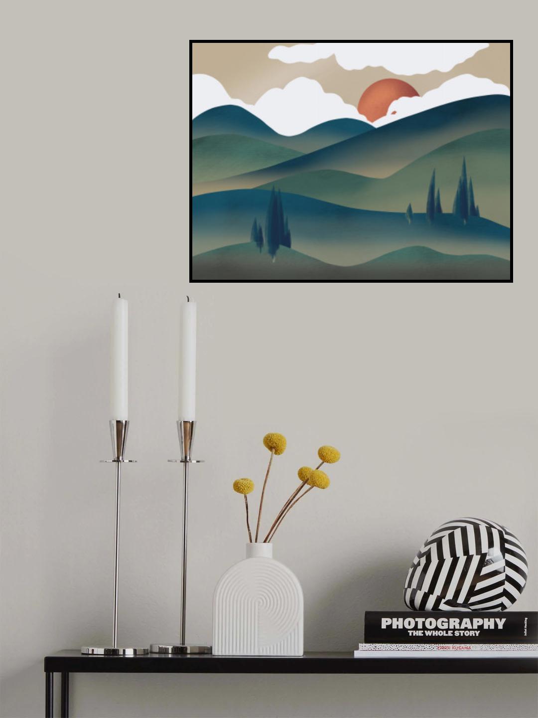 Cloudy Hill Poster och Canvastavla