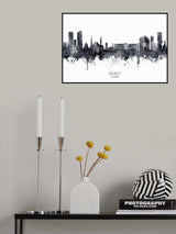 Beirut Lebanon Skyline Poster och Canvastavla
