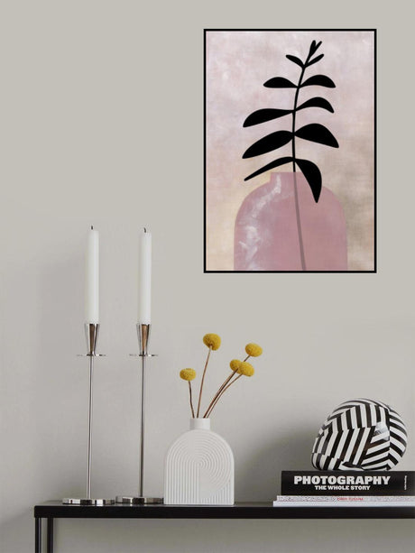 Eui vase with leaves Poster och Canvastavla