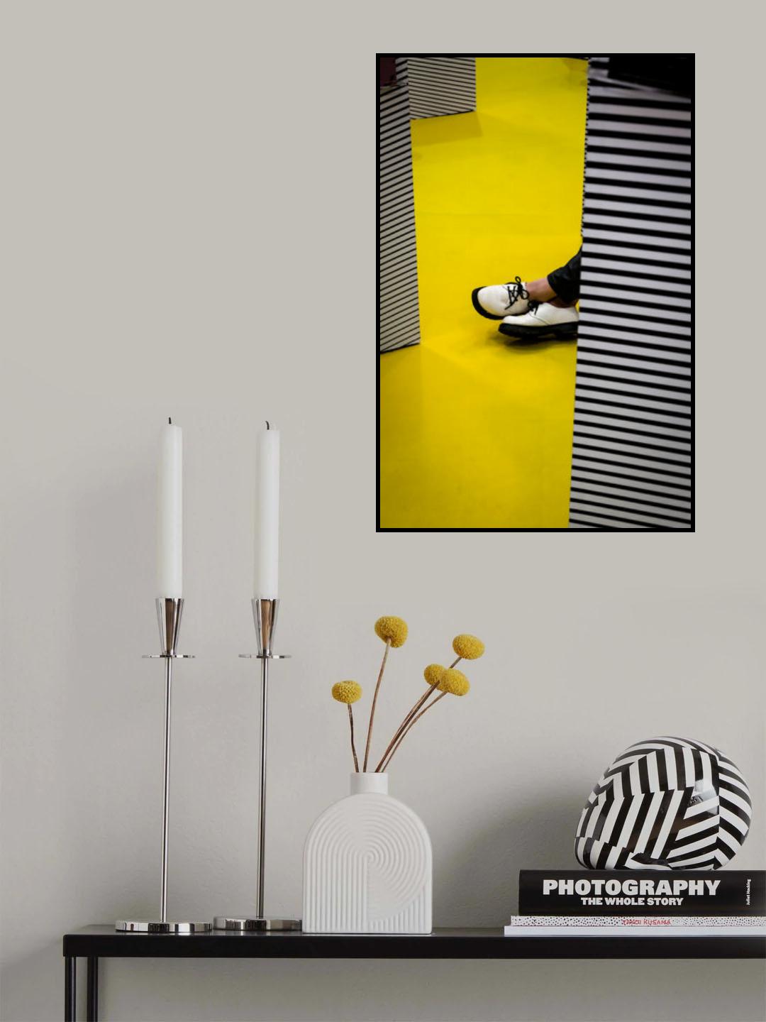 Activities on the yellow floor Poster och Canvastavla
