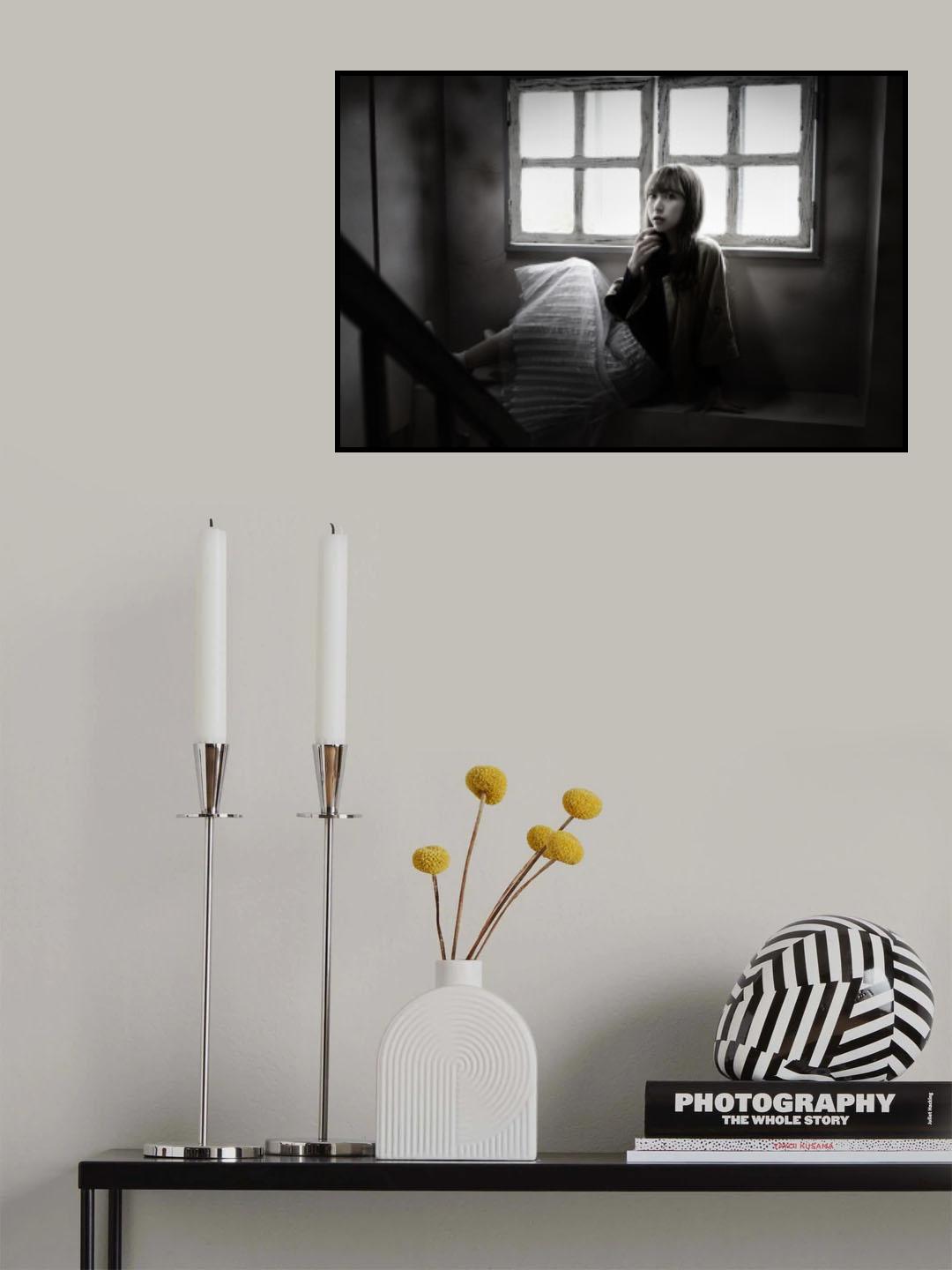 Stairs with windows Poster och Canvastavla