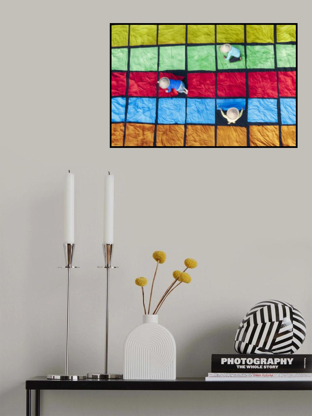 Drying Fabrics Poster och Canvastavla